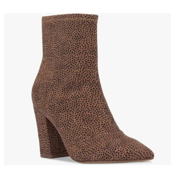 Jessica Simpson Hendria Faux Suede Pointed Toe Ankle Boots - Picture 2 of 8